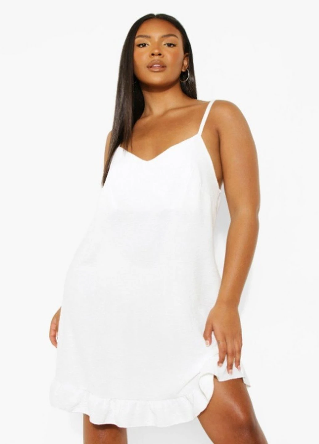 Летний женский сарафан Boohoo однотонный