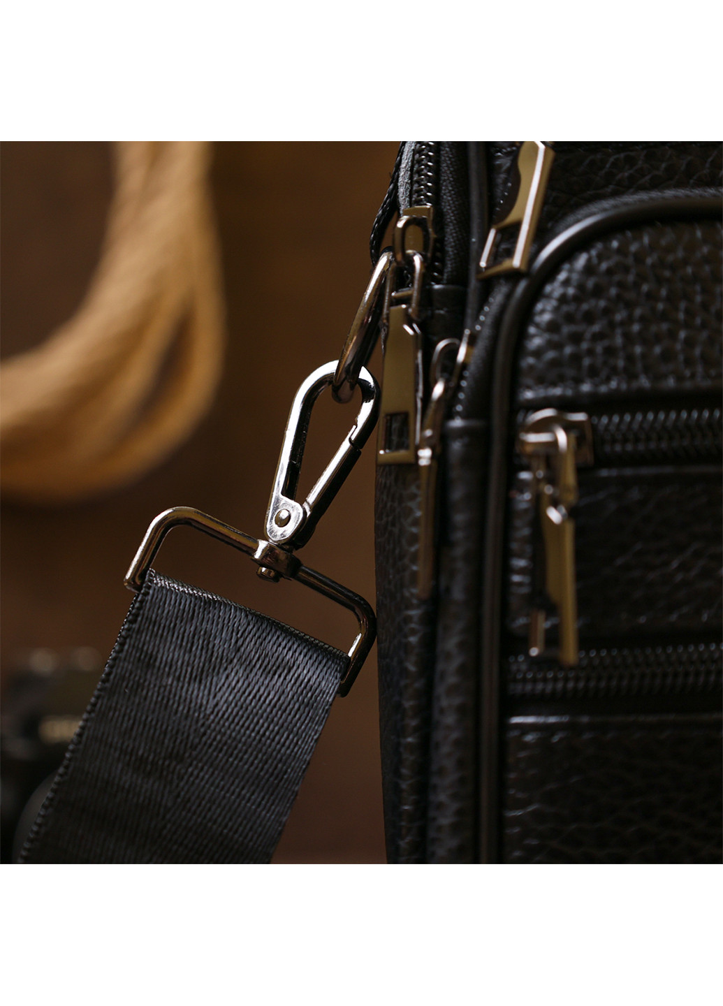 Чоловіча шкіряна сумка 27х22х7 см Vintage (253490838)