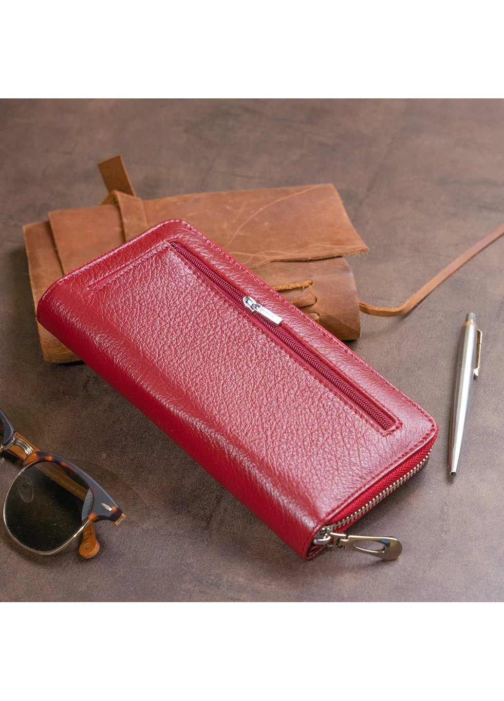 Жіночий шкіряний гаманець 19х9,5х2,5 см st leather (252417018)
