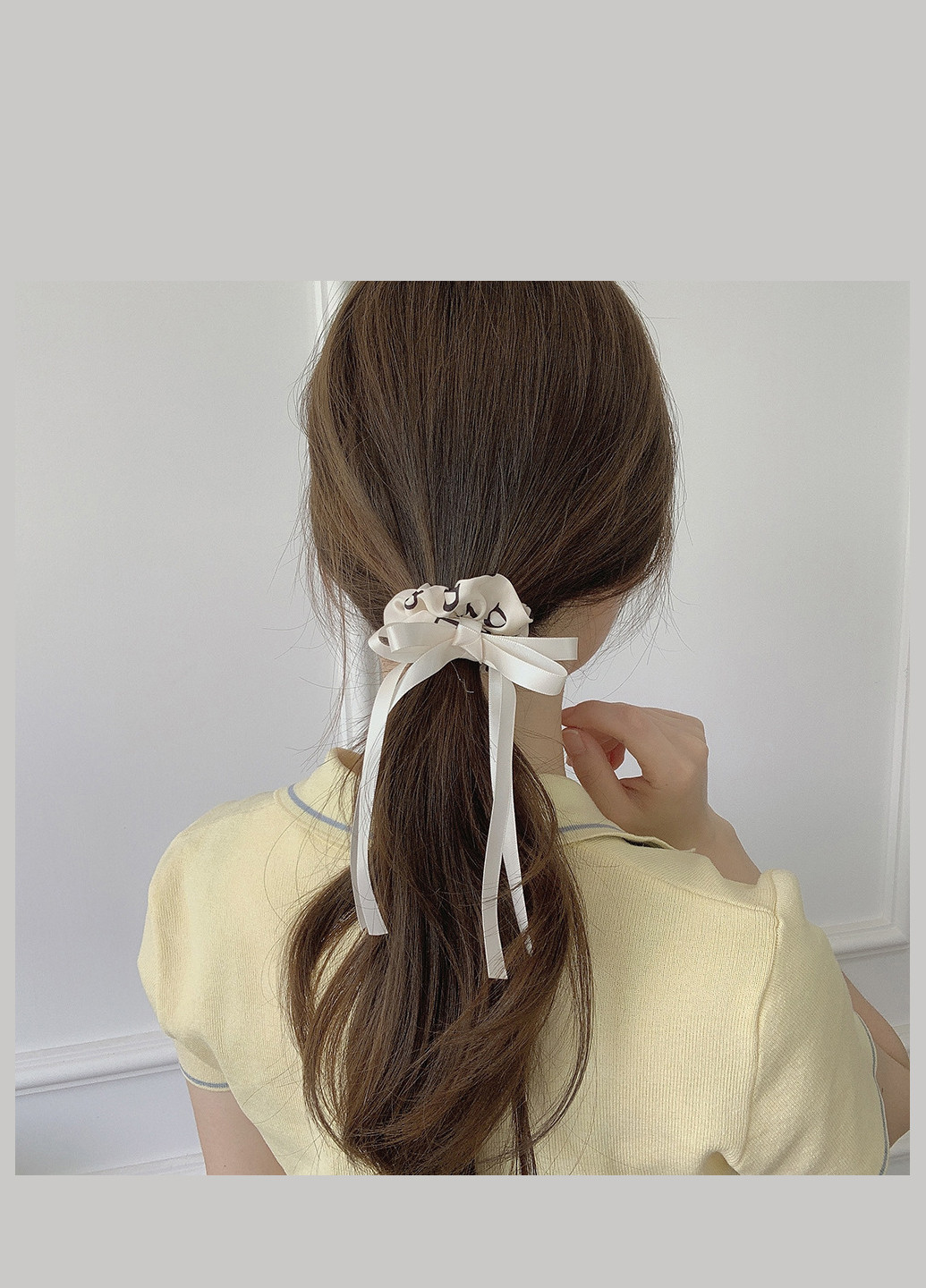 Гумка для волосся "Ніжне Літо", білий з декором, 1 шт Анна Ясеницька (253430351)