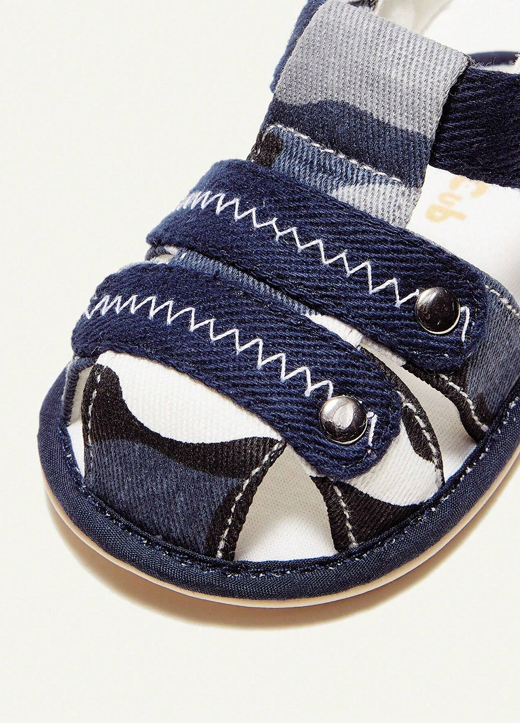 Темно-синие кэжуал сандалии SHEIN на липучке