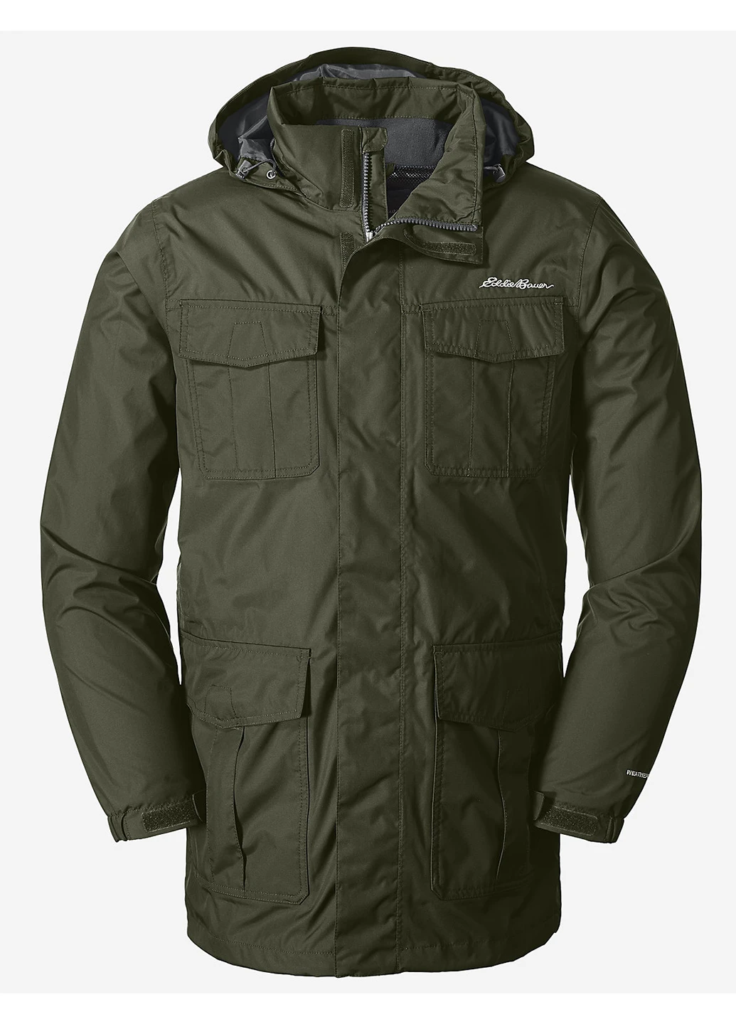 Зеленая демисезонная куртка Eddie Bauer