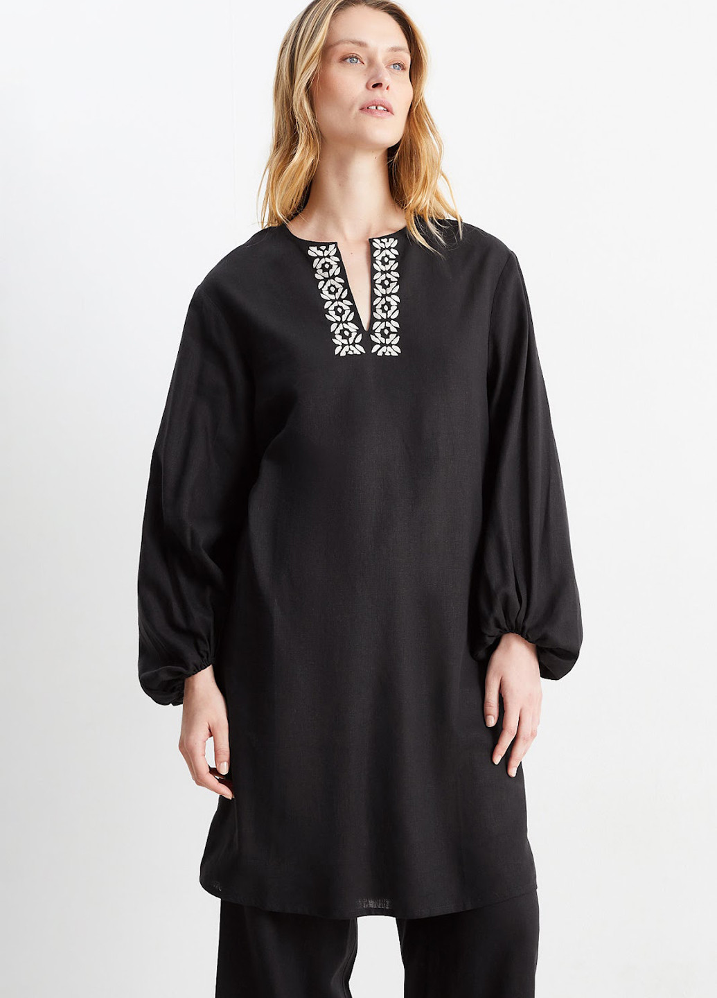 Чорна кежуал сукня C&A однотонна