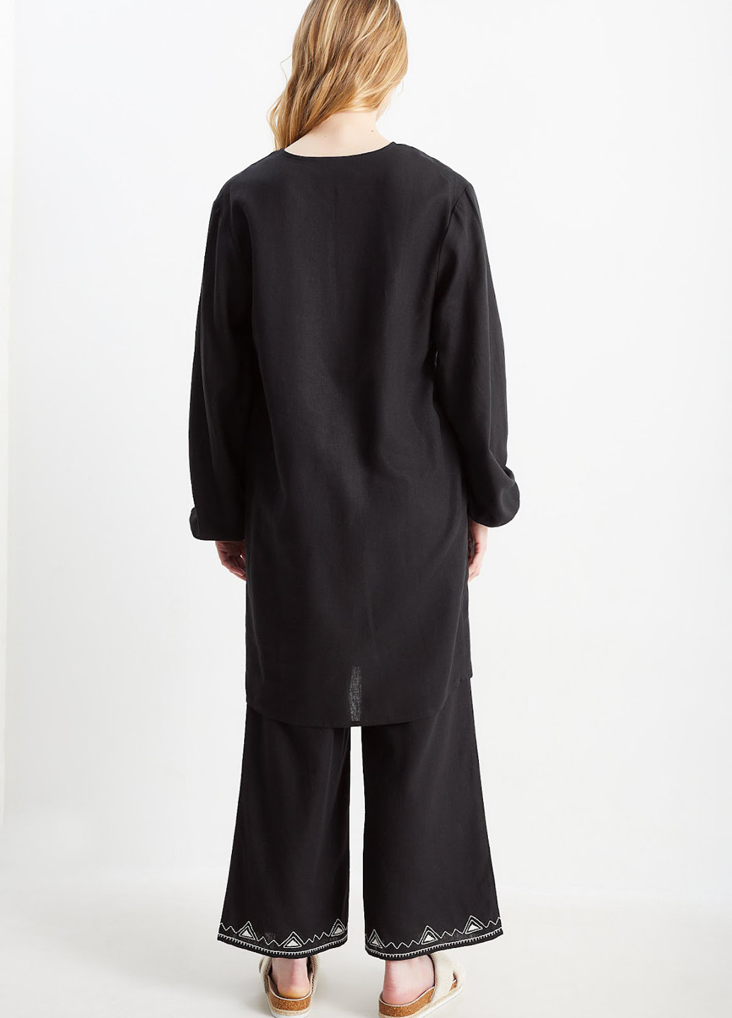 Чорна кежуал сукня C&A однотонна