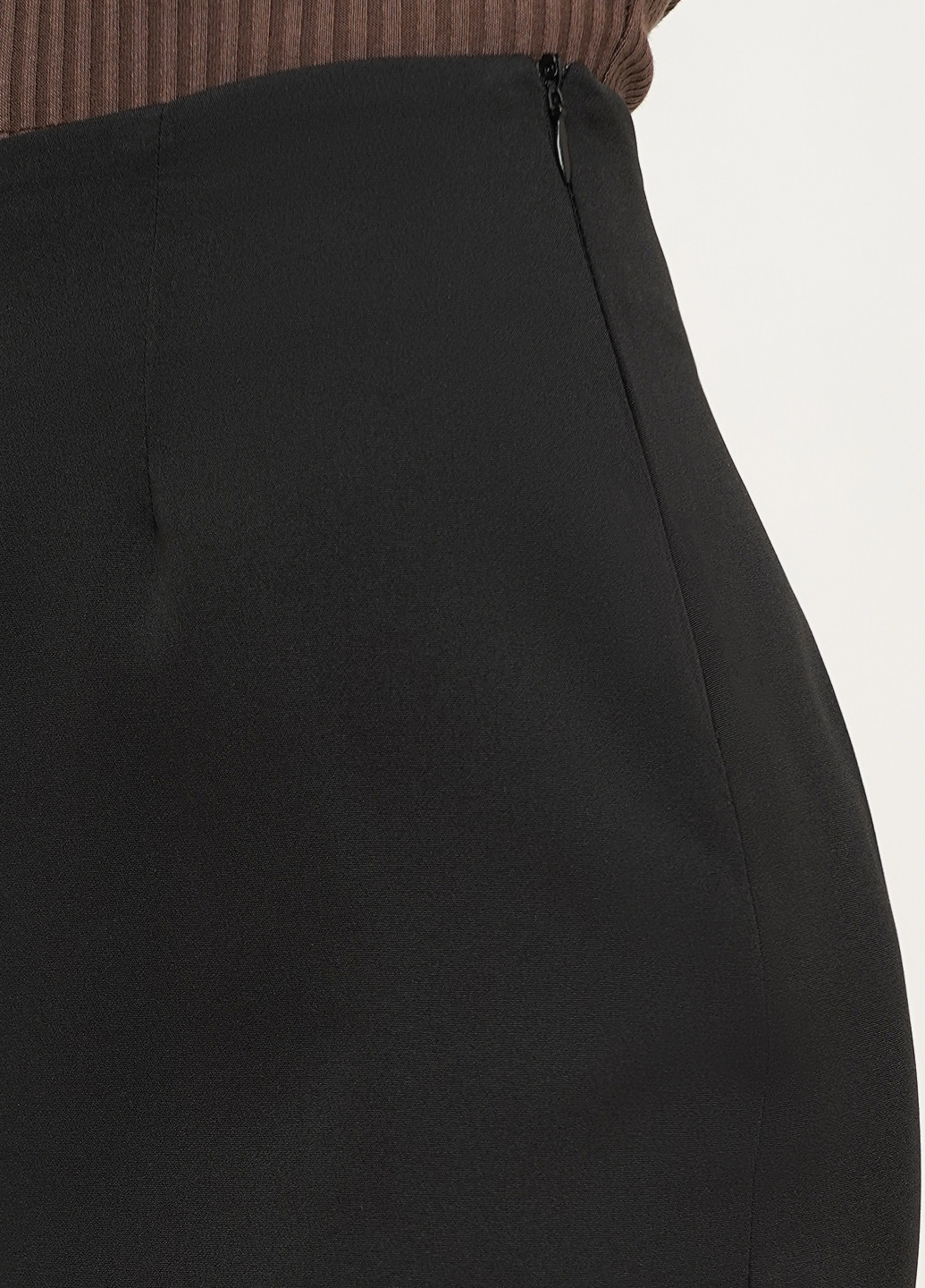 Черная кэжуал однотонная юбка мини KASTA design а-силуэта (трапеция)