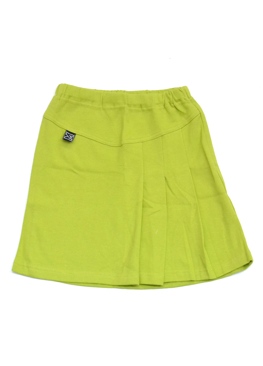 Лимонно-зеленая кэжуал однотонная юбка Piccolo L