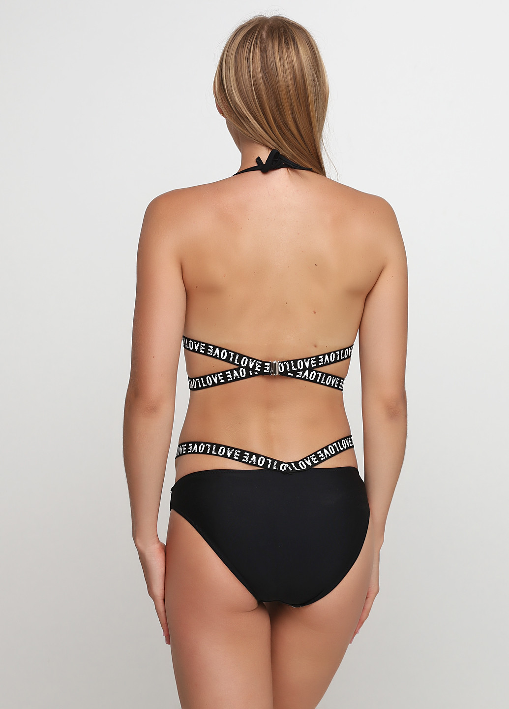 Чорний літній купальник (ліф, труси) бікіні Fuba.Vi