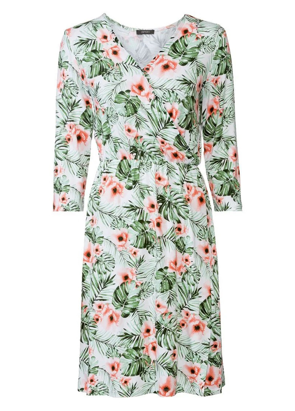 Комбінована кежуал сукня на запах Esmara з квітковим принтом