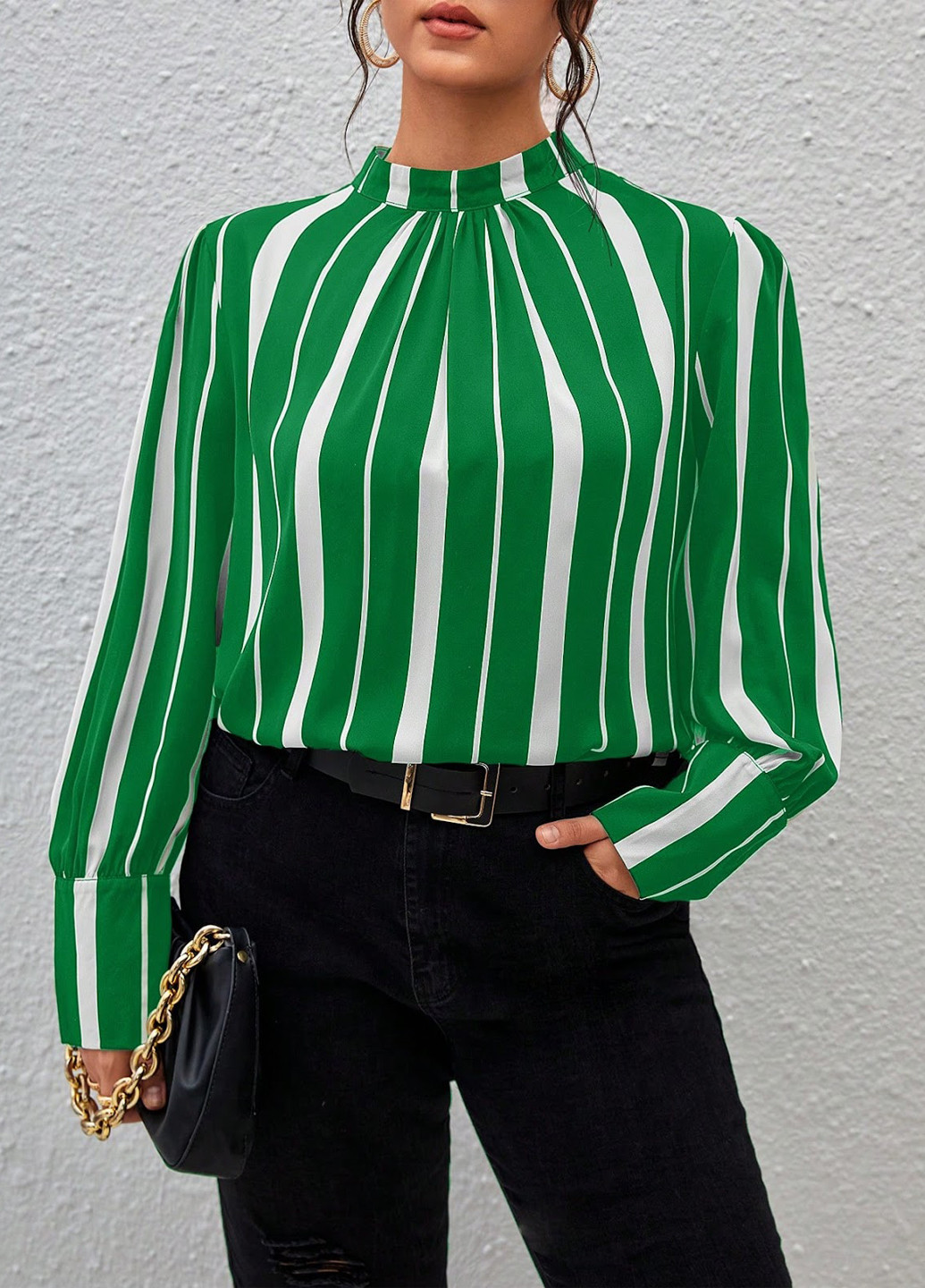Зелена блуза SHEIN