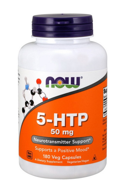 5-гідрокситриптофан 5-HTP 50mg 180 caps Now (254916626)