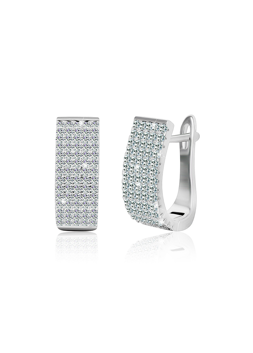 Серебряные серьги с фианитами ск2ф/206 Silvex925 (201169678)