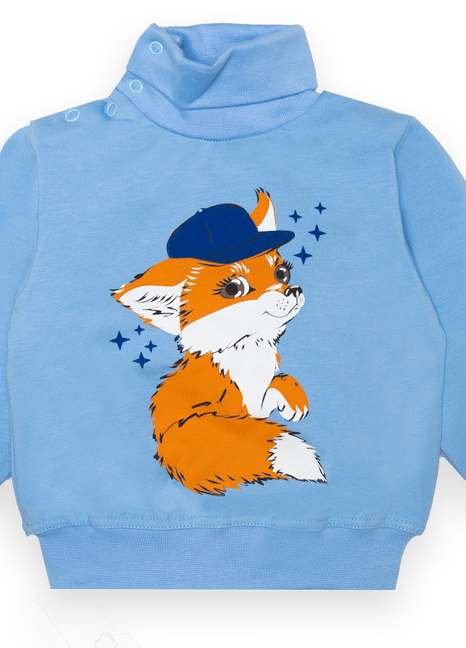 Голубой демисезонный детский свитер для мальчика sv-22-2-6 *fox* Габби