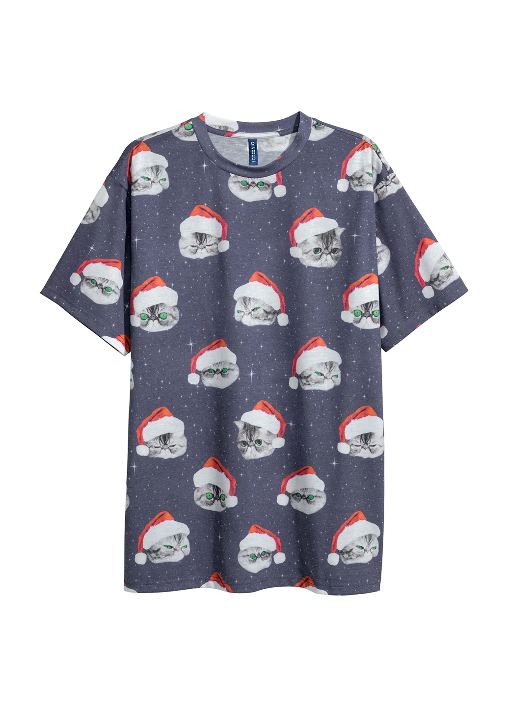 Темно-синяя футболка H&M
