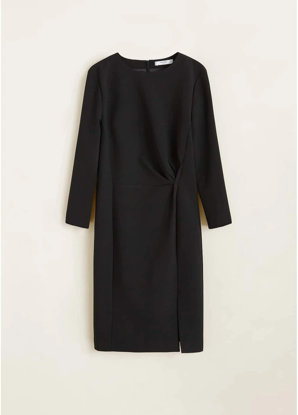 Черное кэжуал платье Mango однотонное