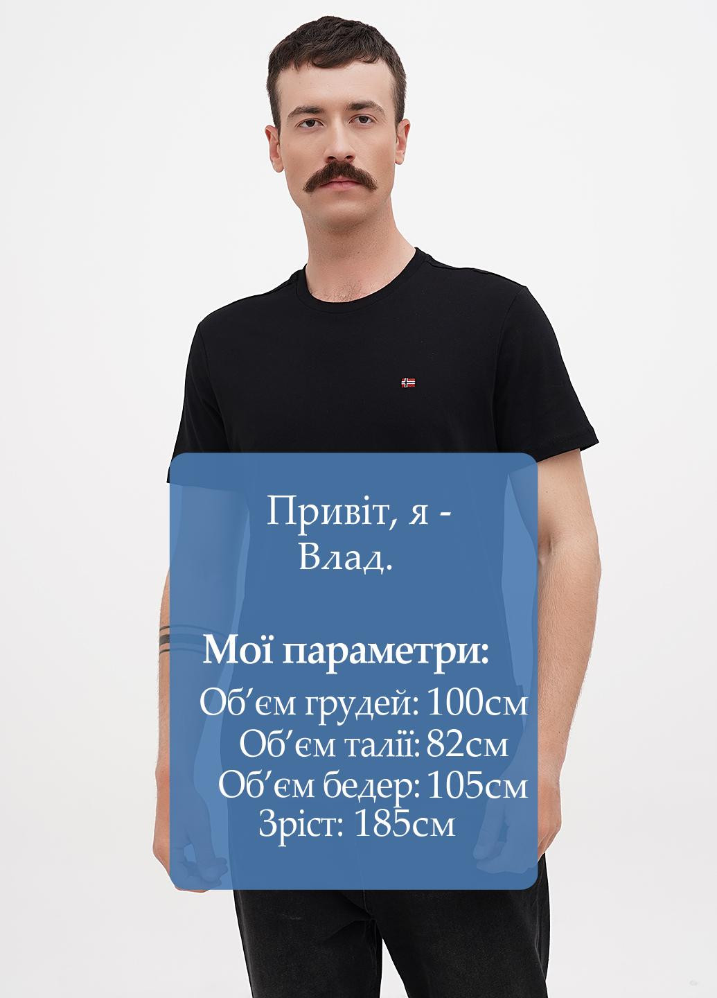 Чорна футболка Napapijri