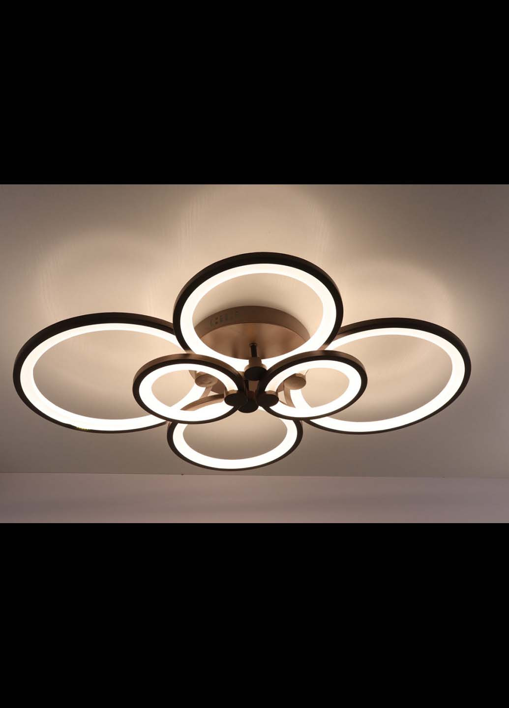 Люстра стельова LED з пультом A2280 / 2 + 2 + 2-cf Коричневий 12х58х80 см. Handmade (234537614)