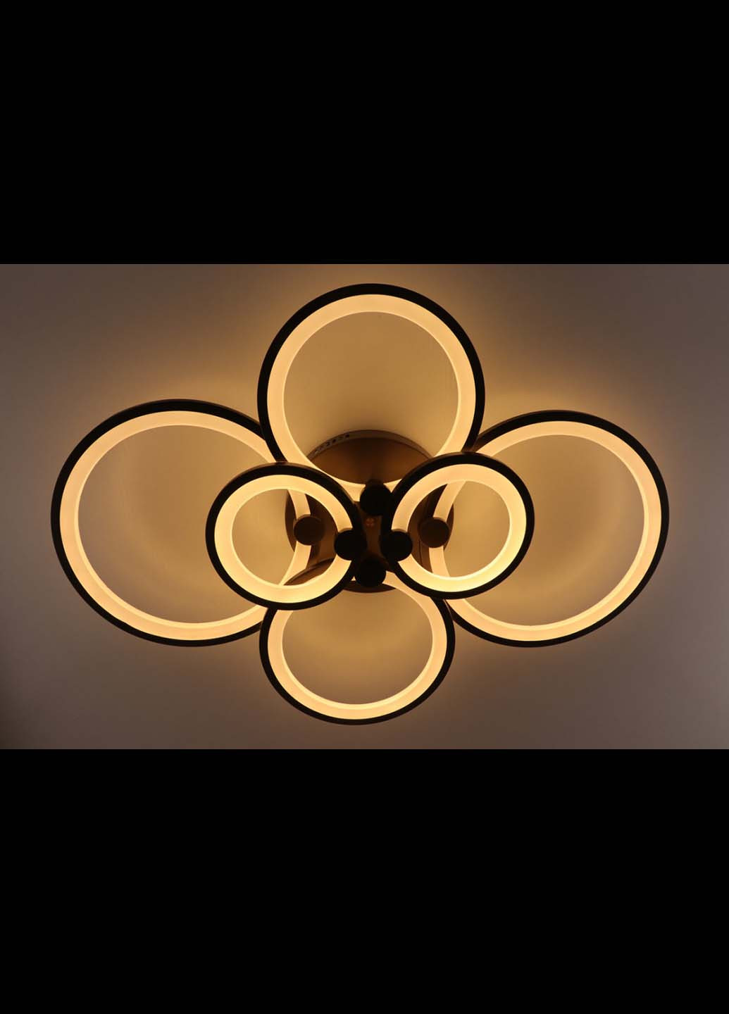 Люстра стельова LED з пультом A2280 / 2 + 2 + 2-cf Коричневий 12х58х80 см. Handmade (234537614)