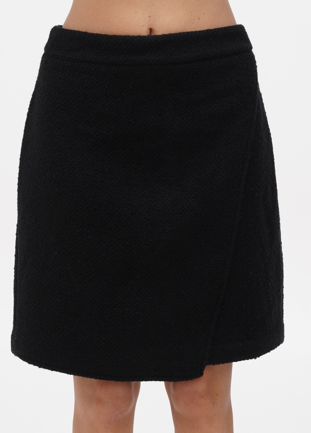Черная кэжуал однотонная юбка S.Oliver на запах