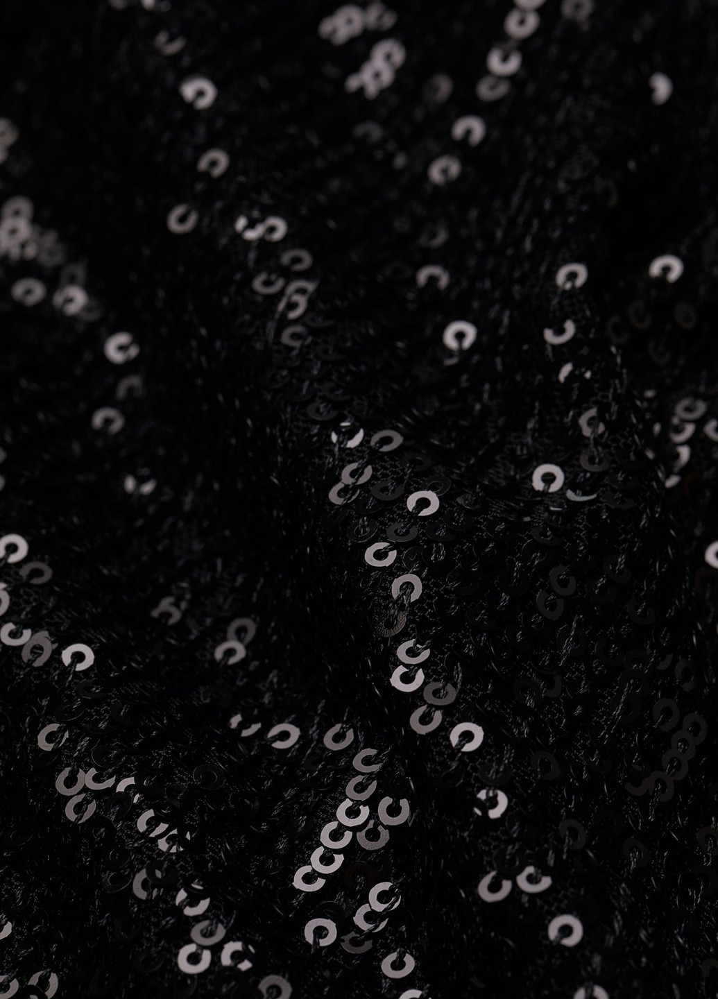 Черное коктейльное платье с пайетками H&M однотонное