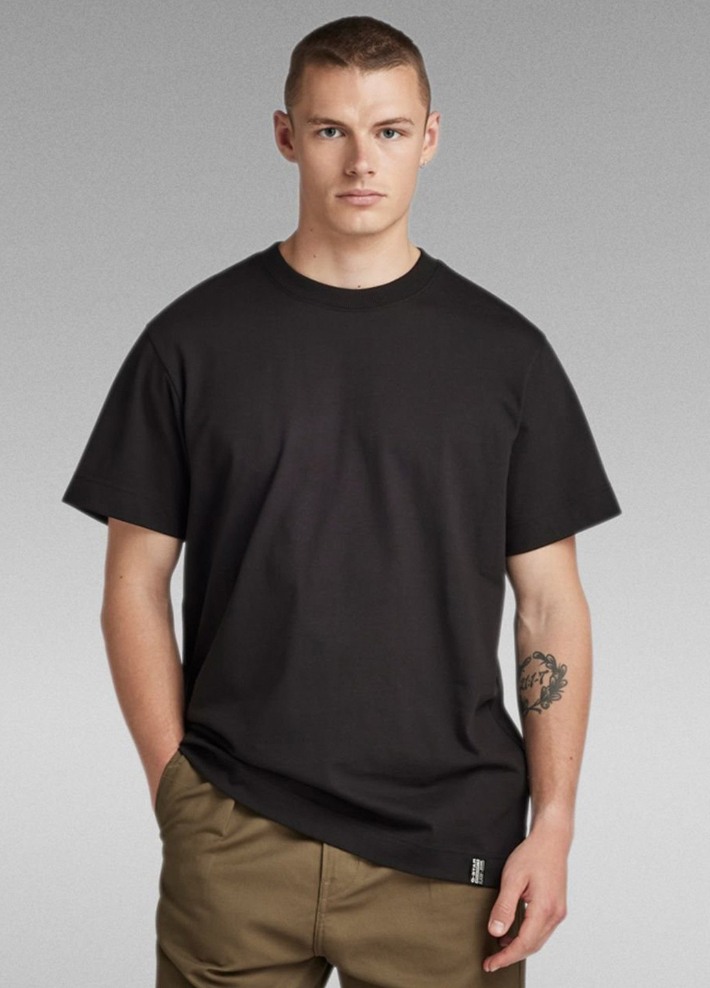 Чорна футболка G-Star Raw