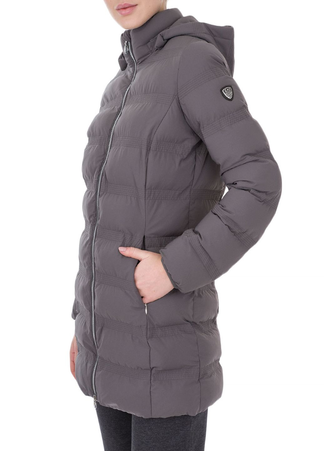 Сіра зимня куртка ARMANI EA7