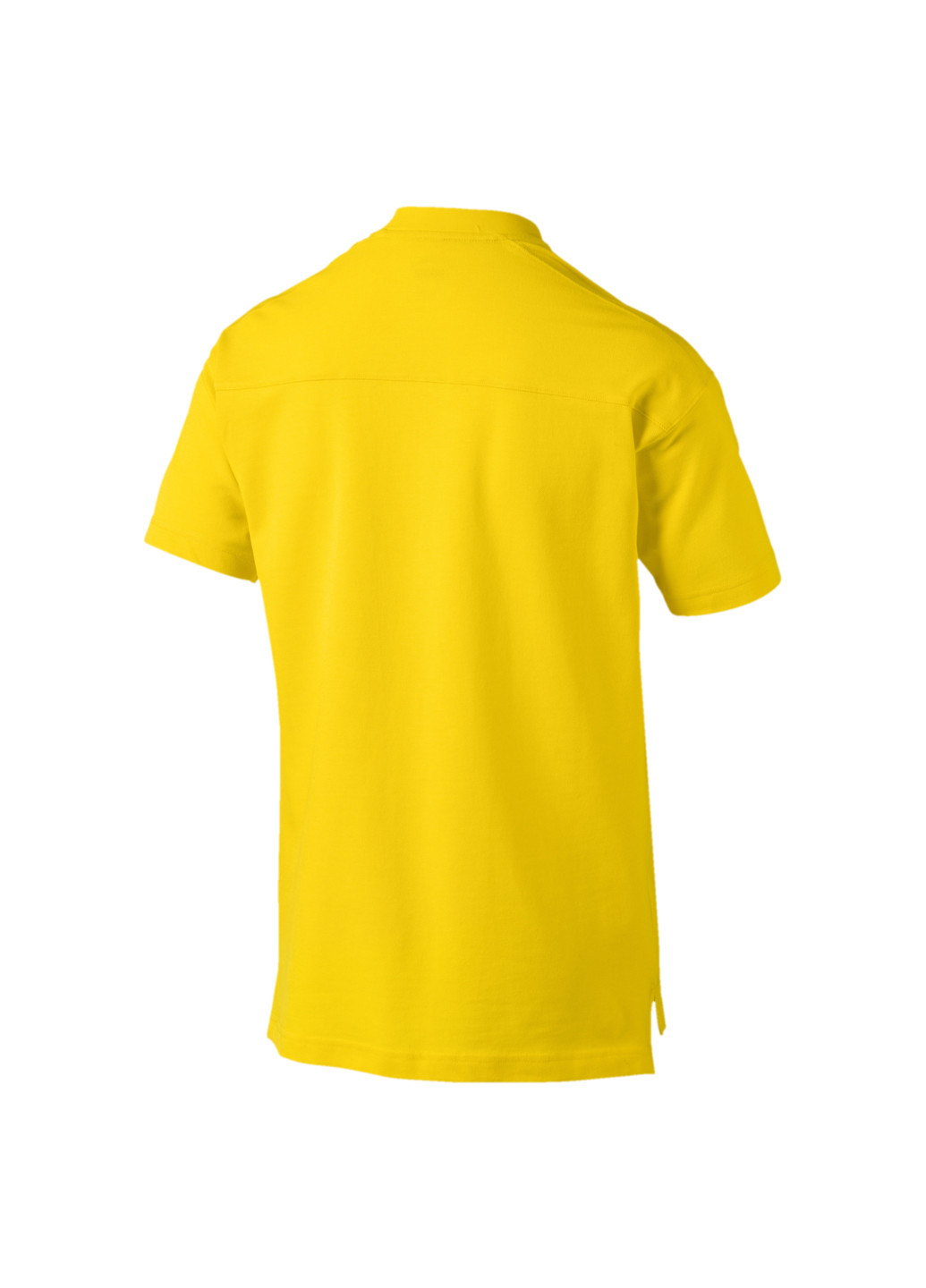 Желтая футболка-поло для мужчин Puma однотонная