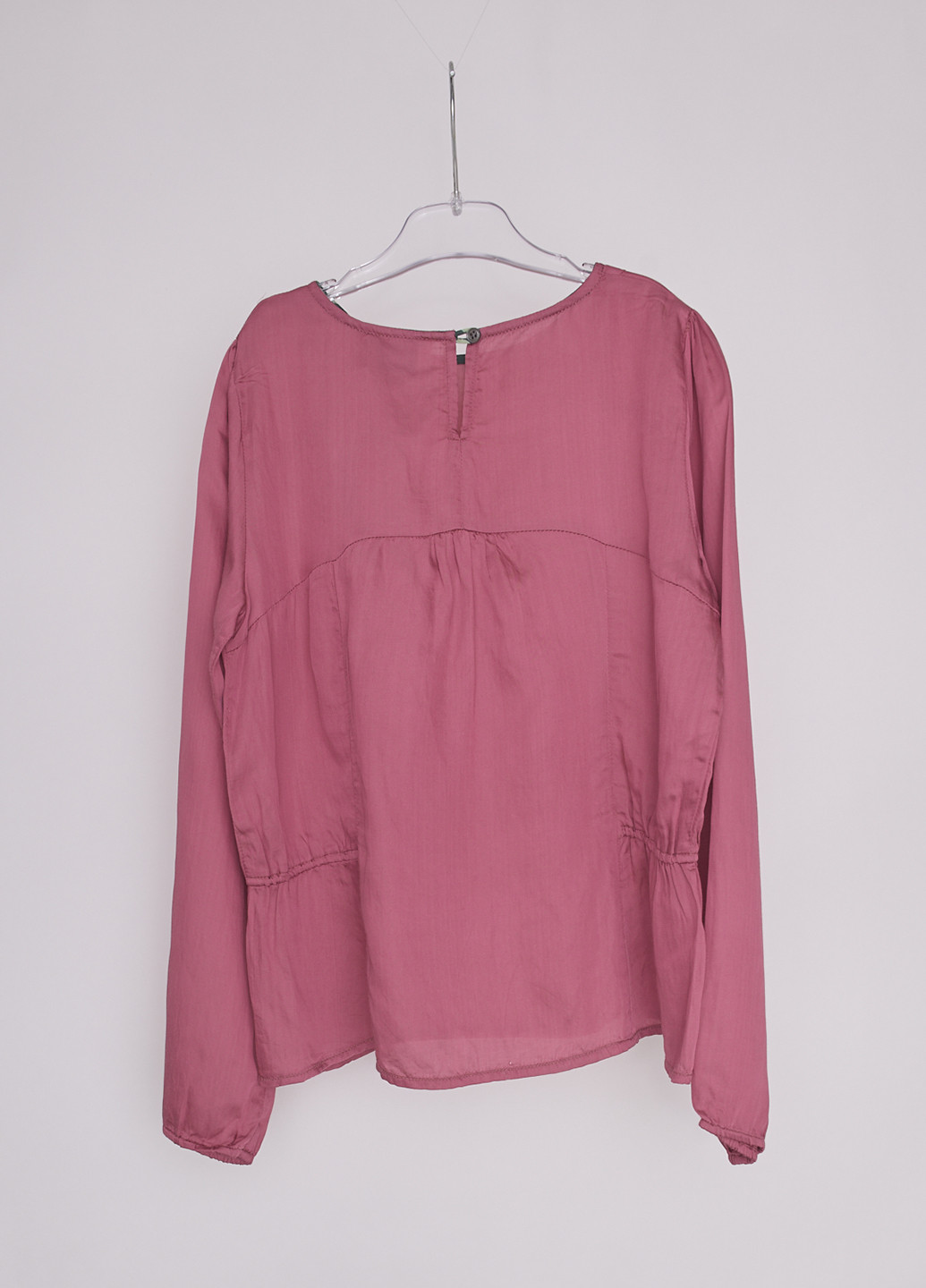Темно-розовая однотонная блузка Bellerose демисезонная
