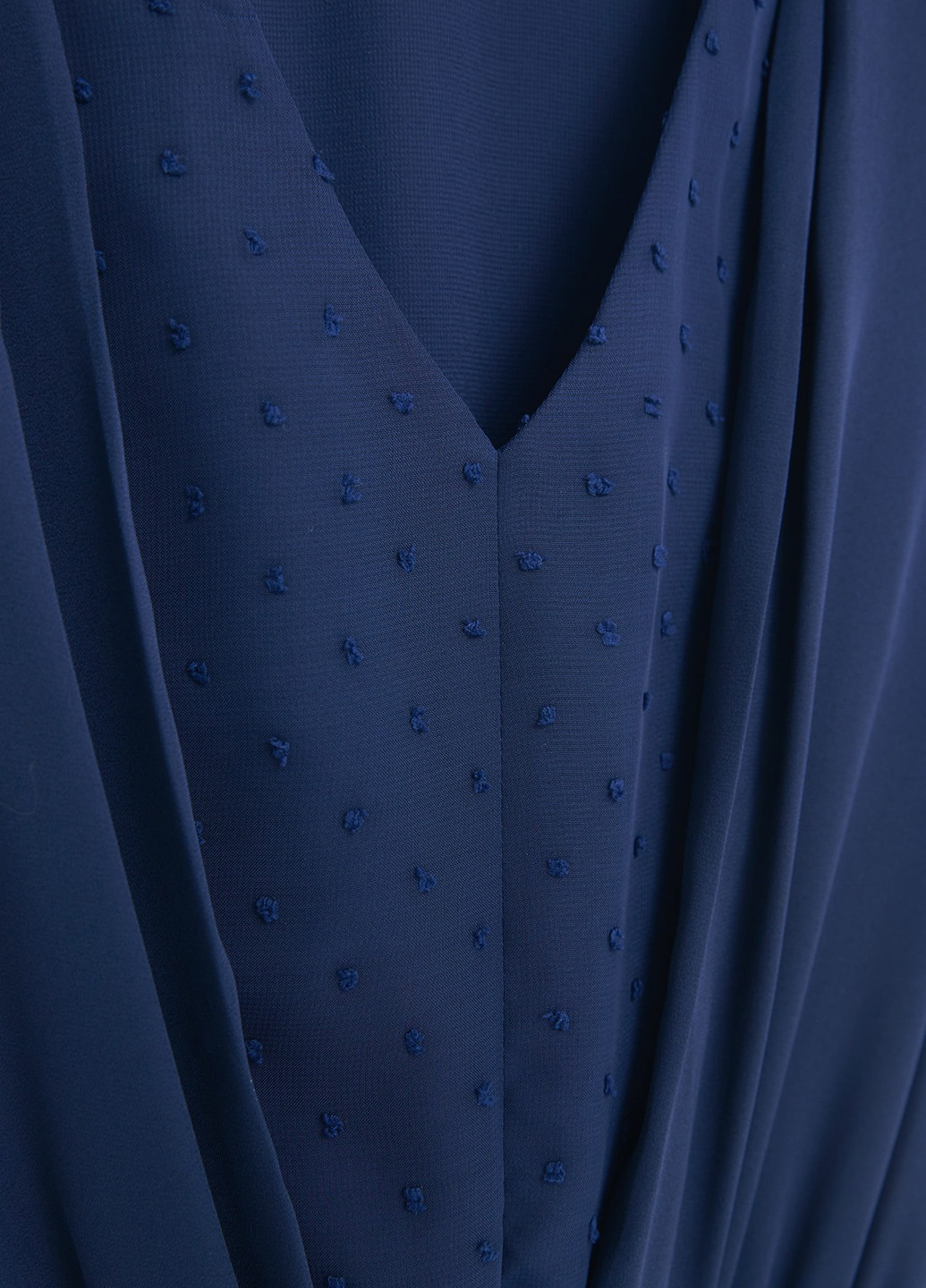 Темно-синее кэжуал платье клеш Mango однотонное