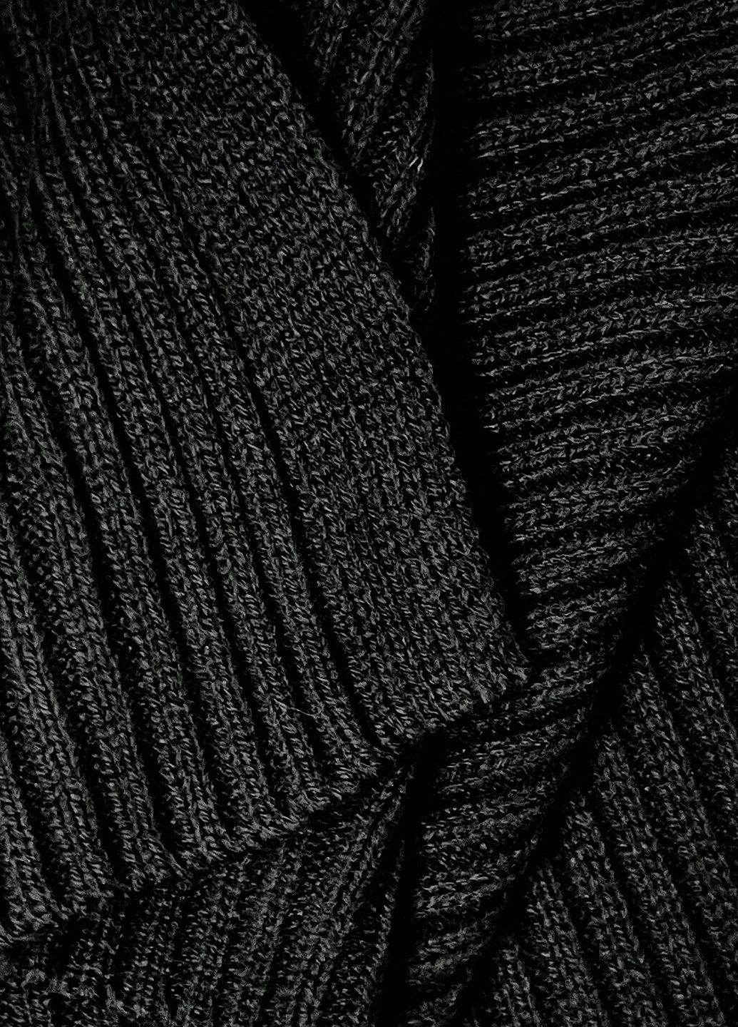 Чорна кежуал сукня сукня светр SHEIN однотонна