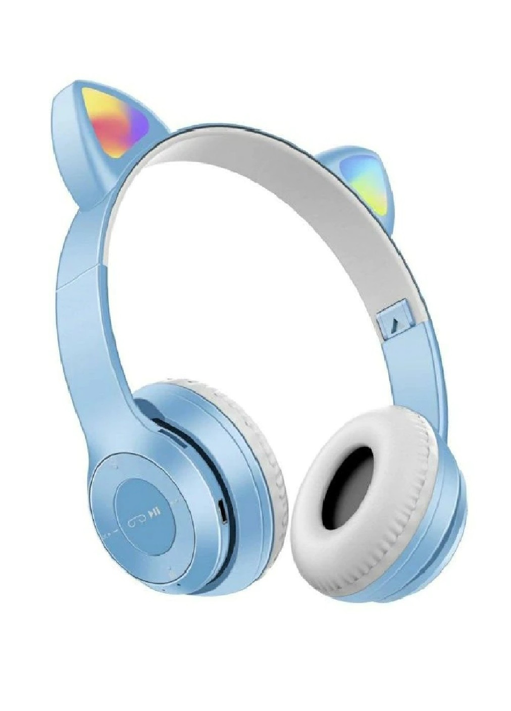 Бездротові дитячі навушники з котячими вухами та підсвічуванням RGB (472865-Prob) Блакитні Francesco Marconi (251779480)