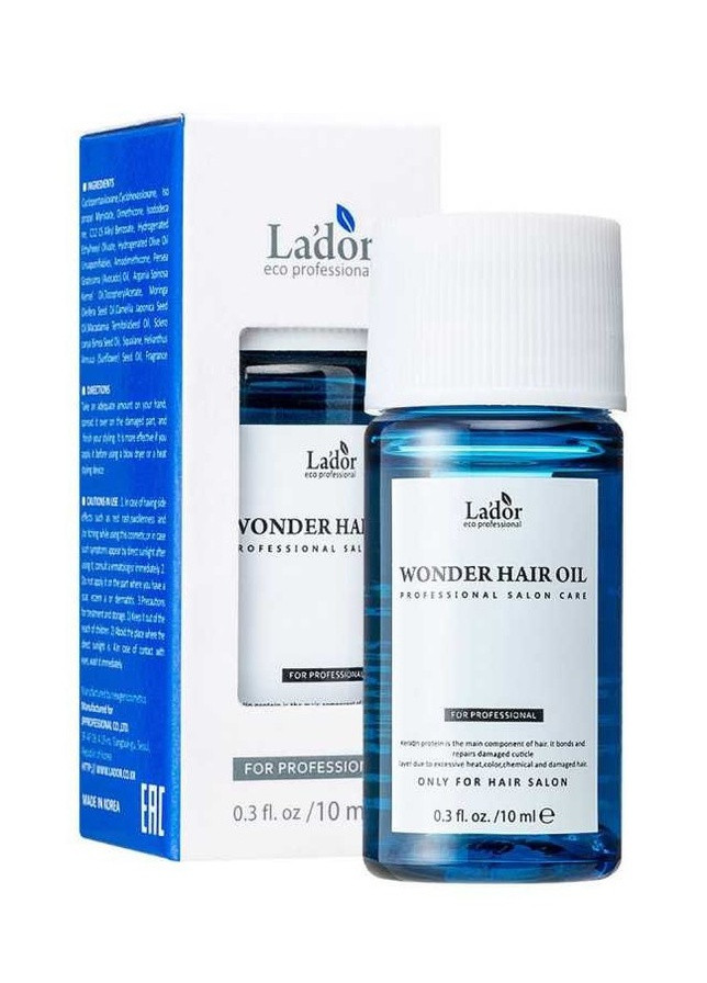 Зволожуючий масло для волосся Wonder Hair Oil (міні), 10 мл LADOR (222590535)