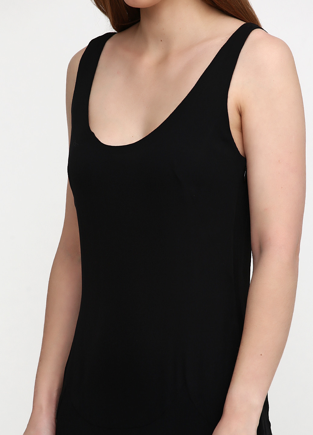 Черное кэжуал платье а-силуэт Ralph Lauren однотонное