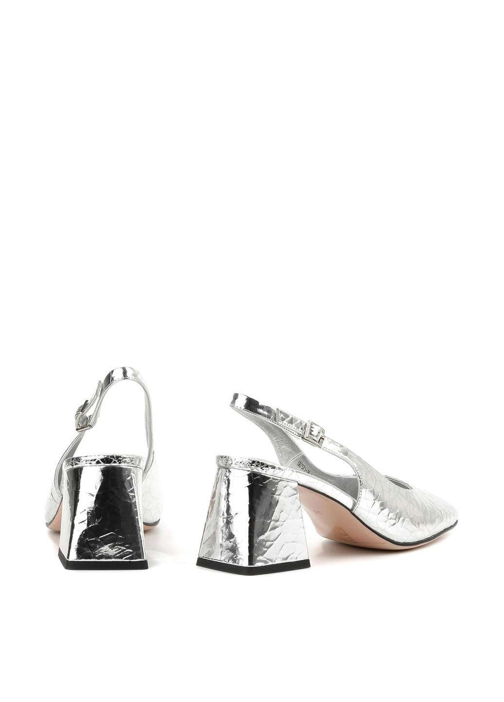 Le'BERDES Туфлі слінгбекі срібний з натуральна шкіра, україна — літо (360795539)