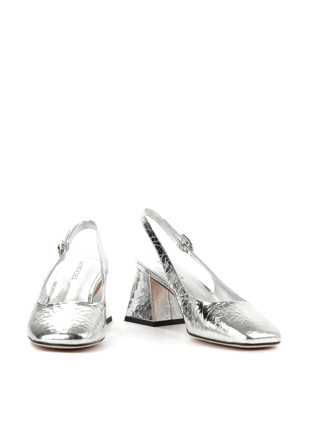 Le'BERDES Туфлі слінгбекі срібний з натуральна шкіра, україна — літо (360795539)