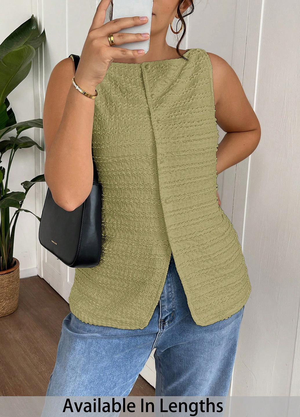 Гірчична блуза SHEIN