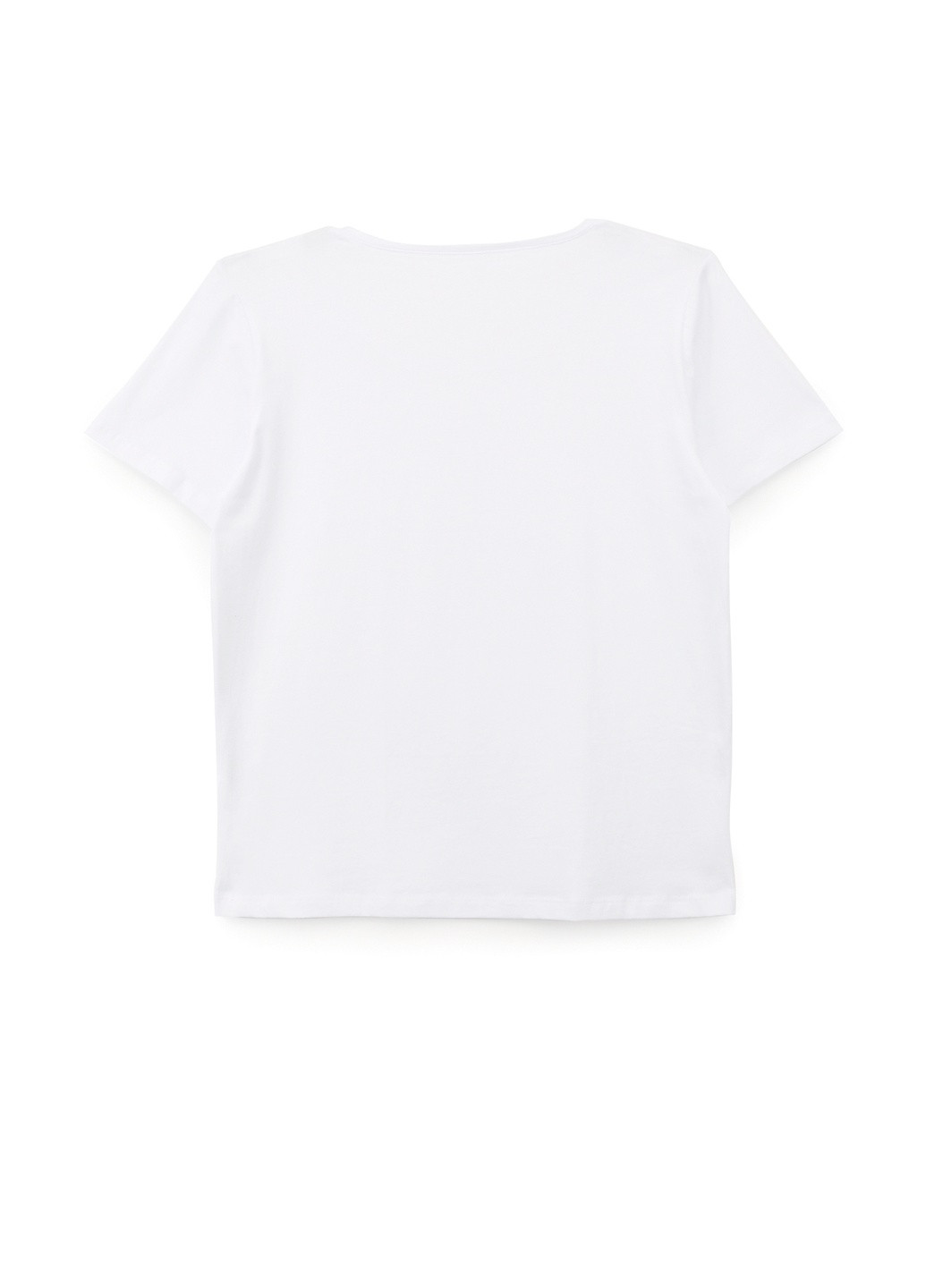 Біла всесезон білизна-футболка No Brand