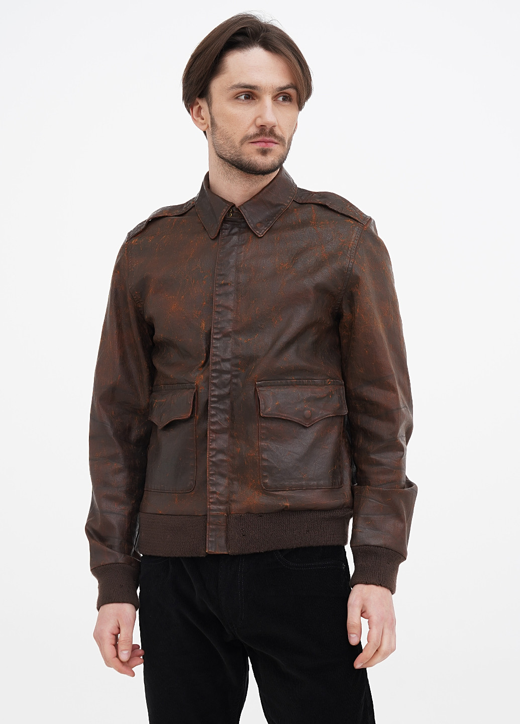 Темно-коричнева демісезонна куртка Ralph Lauren