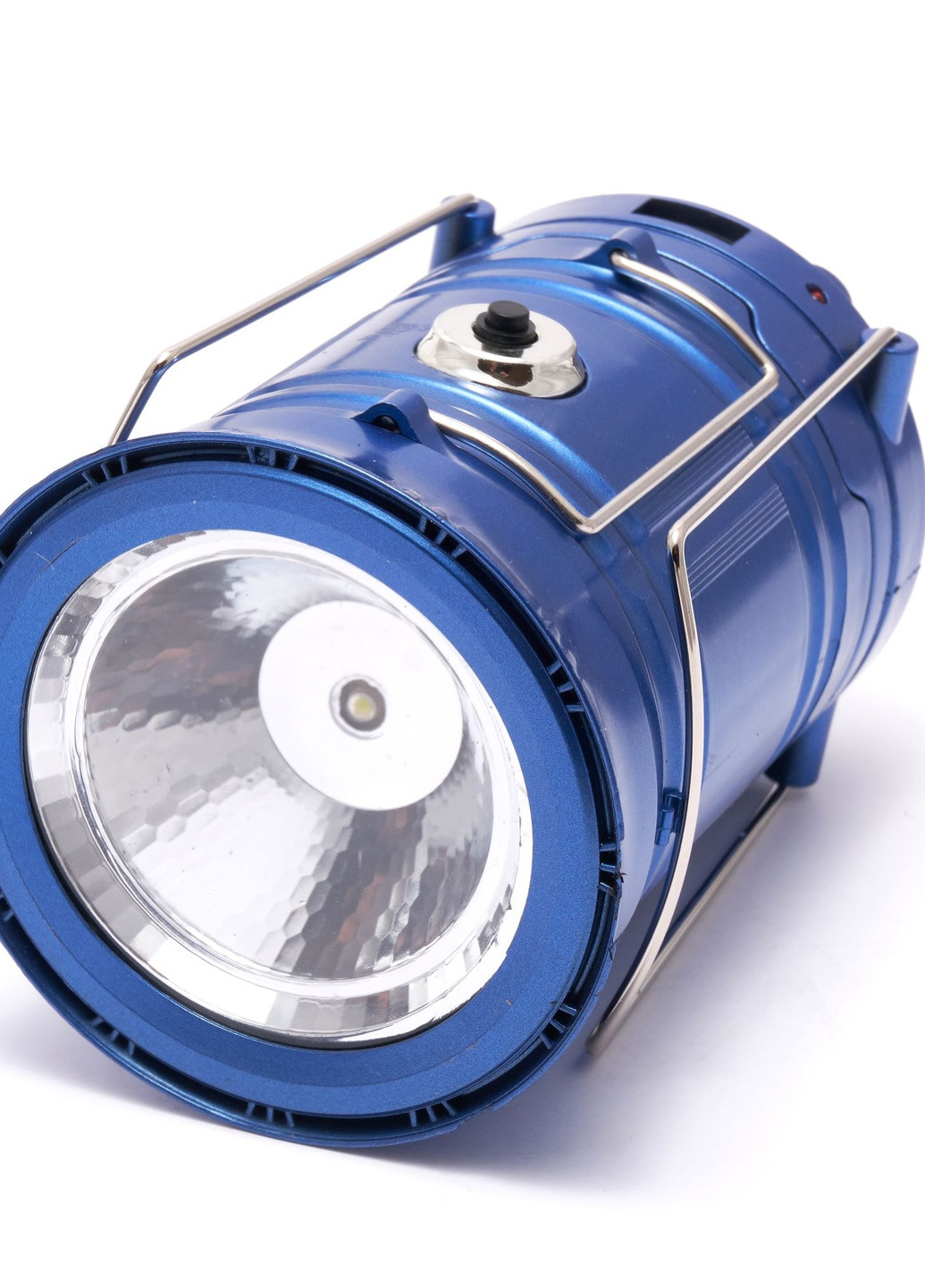 Фонарик аккумуляторный лампадка фонарь кемпинговый раздвижной с USB XF-5800T 6+1, power bank 2 режима синий Led (256537331)