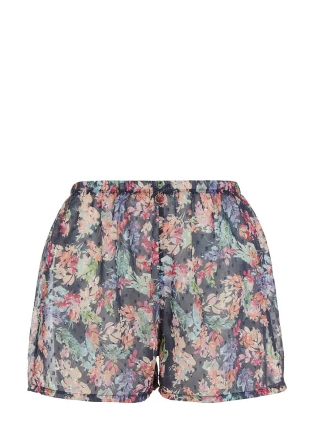 Синяя всесезон пижама майка + шорты Emporio Armani