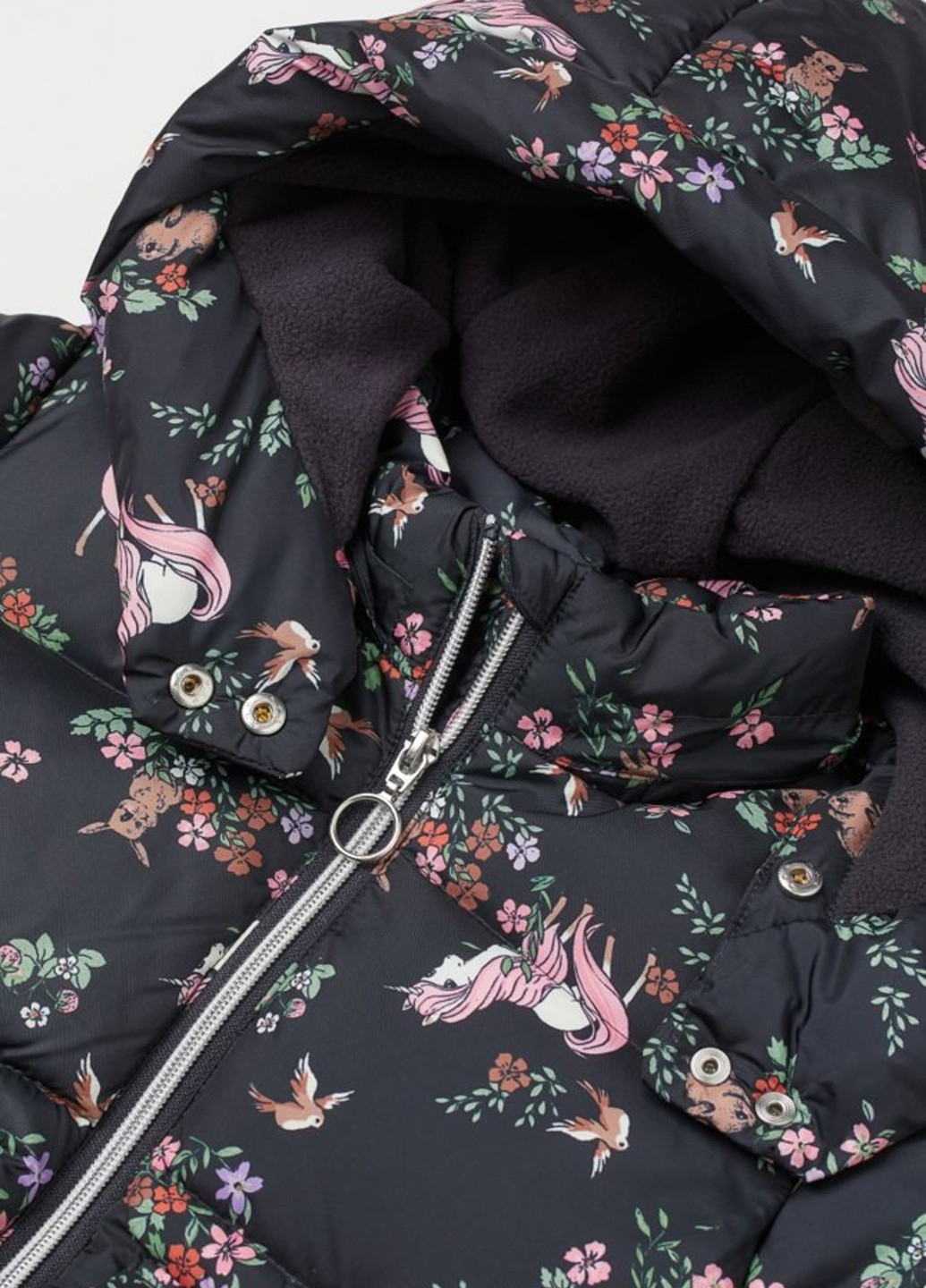 Чорна демісезонна куртка H&M