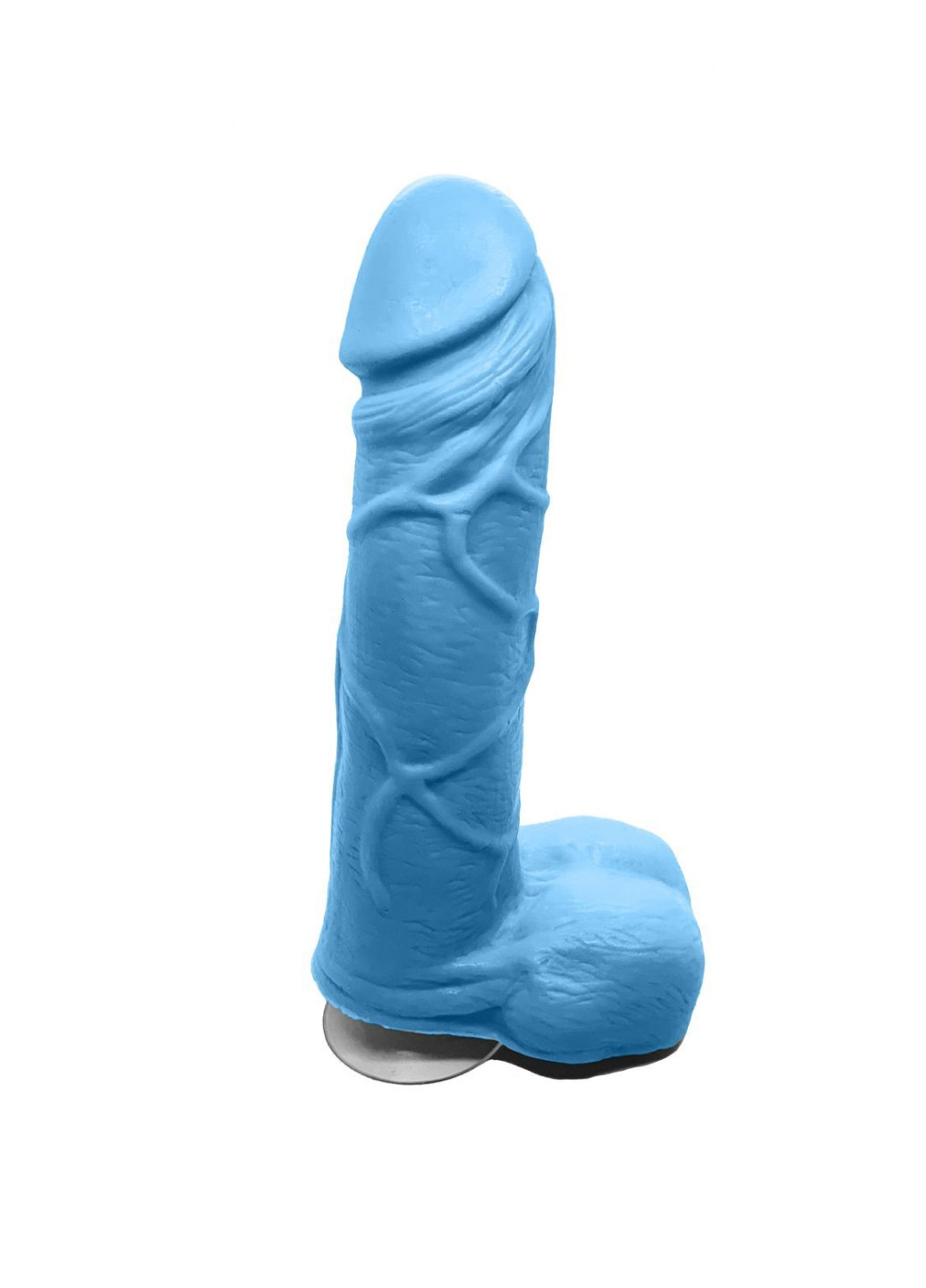Крафтовое мыло-член с присоской Blue size M натуральное Чистый Кайф (251276960)