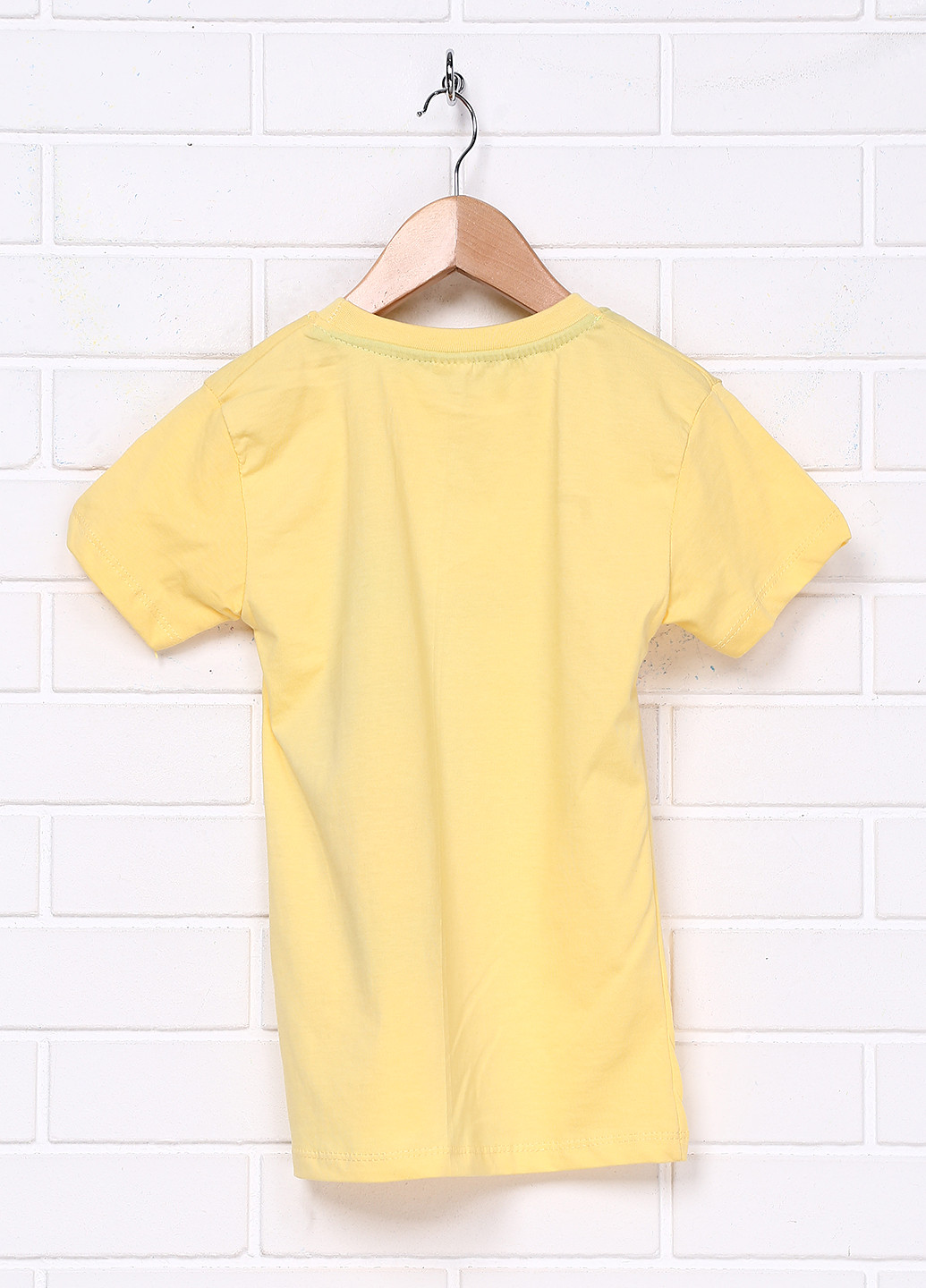 Желтая летняя футболка с коротким рукавом Eren Bey
