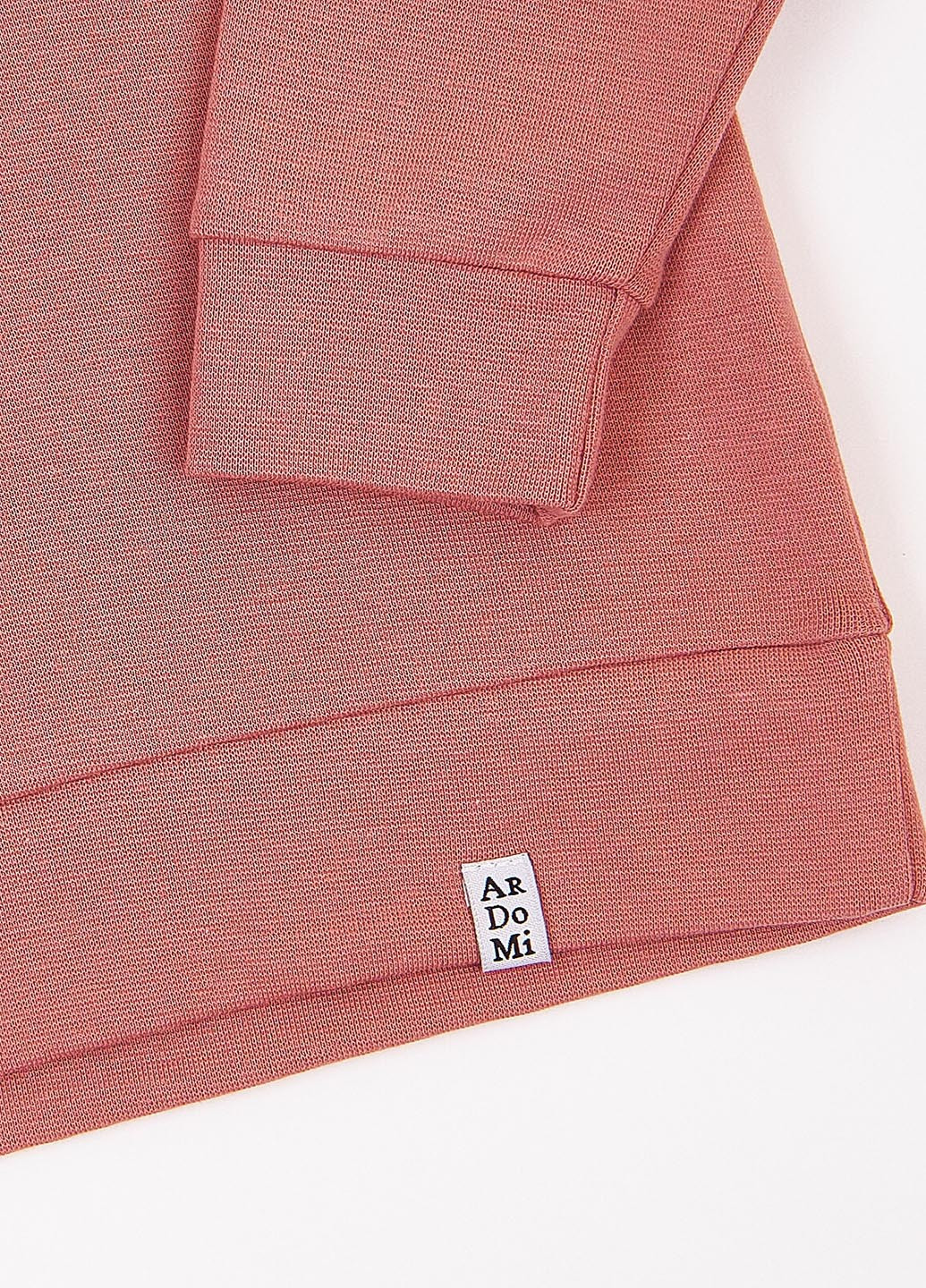 Рожево-коричневий світшот ArDoMi однотонний без декору (259982412)