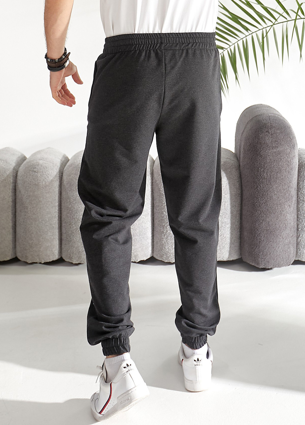 Графитовые кэжуал демисезонные джоггеры брюки Demma