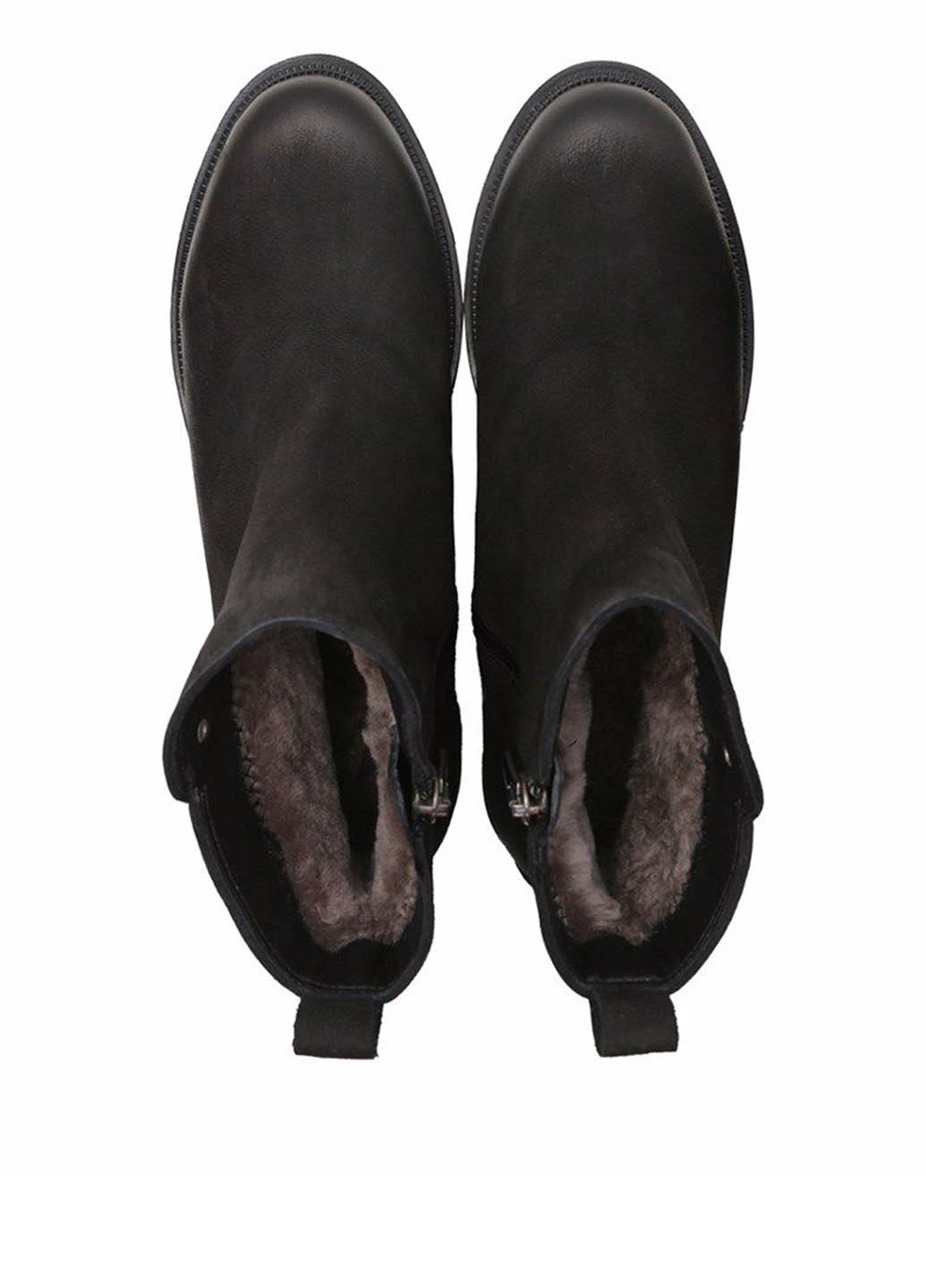 Зимние ботинки челси Prego с металлическими вставками из натурального нубука