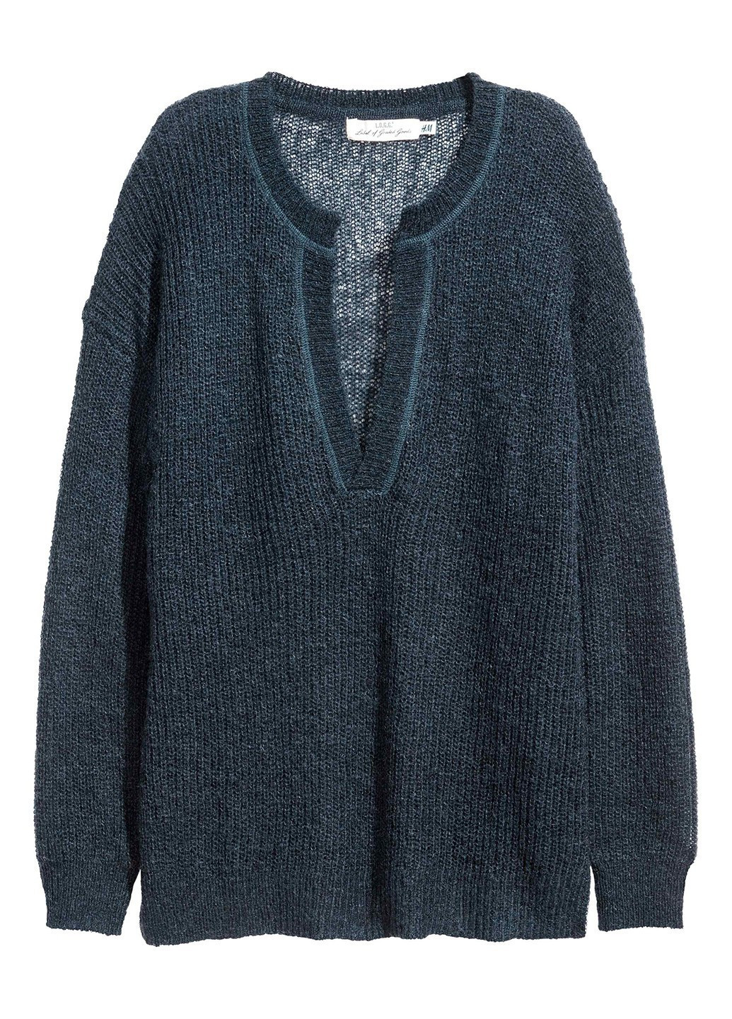 Темно-синий демисезонный пуловер пуловер H&M