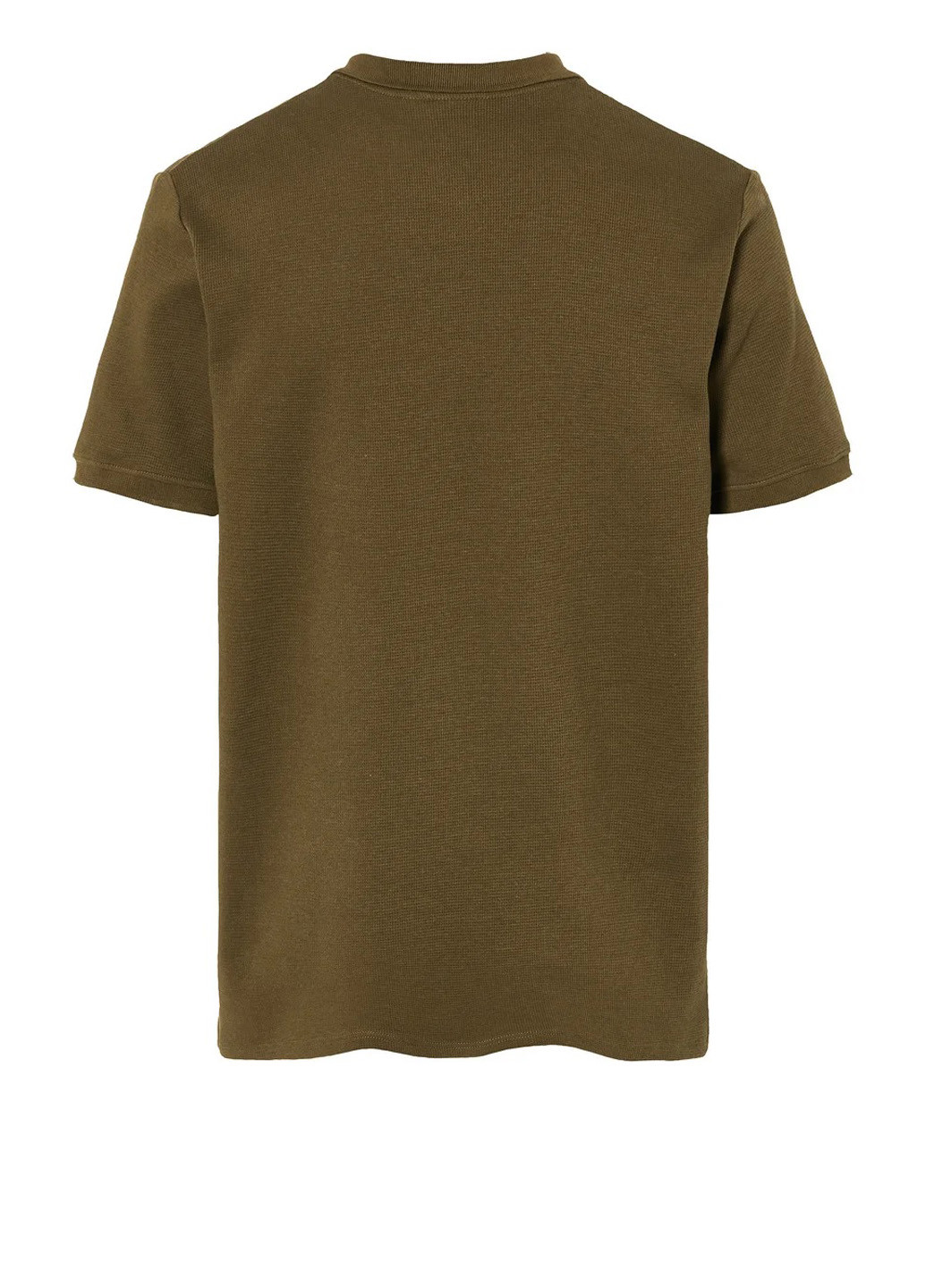 Темно-зеленая футболка-поло для мужчин Livergy однотонная