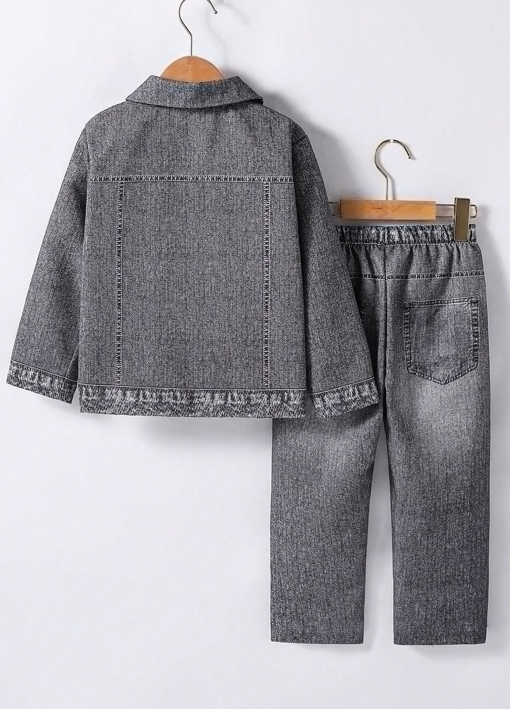 Комбінований демісезонний костюм (куртка, джинси) брючний SHEIN