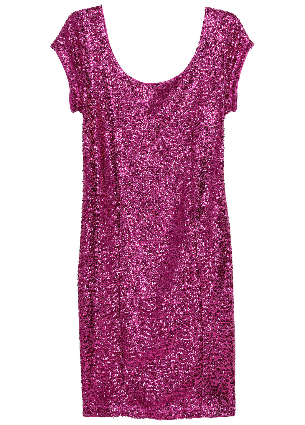 Розовое коктейльное платье платье-футболка H&M