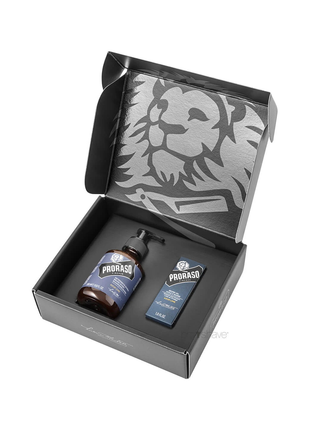 Подарочный набор для бороды, Special Beard Care Set, Azur Lime (шампунь 200 мл и масло 30 мл) Proraso (243765935)